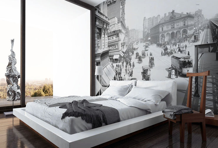 1903 NYC Herald Square Wall Mural-Cityscapes-Eazywallz