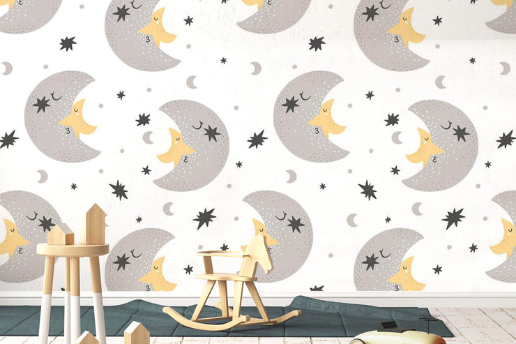 Papier Peint L'Homme dans la Lune 