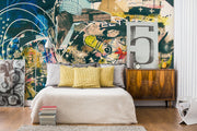 Abstract Graffiti Art Wall Mural-Urban,Textures,Modern Graphics-Eazywallz