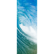 Décor de Porte Blue Ocean Wave - Tropicale et plage - Eazywallz                                