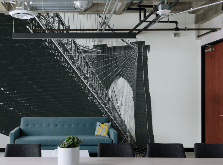 Brooklyn Bridge Design Wall Mural-Buildings & Landmarks-Eazywallz