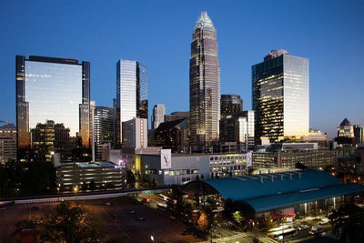 Charlotte Skyline Wall Mural-Cityscapes-Eazywallz