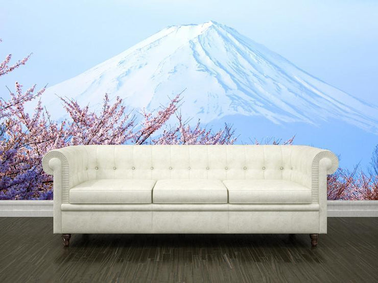 Cherry blossoms with Mount Fuji, japan Wall Mural-Buildings & Landmarks,Landscapes & Nature-Eazywallz