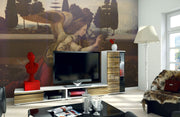 Da Vinci Annunciazione Painting Mural Wallpaper-Cityscapes-Eazywallz