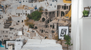 Fira, Greece Wall Mural-Buildings & Landmarks,Cityscapes-Eazywallz