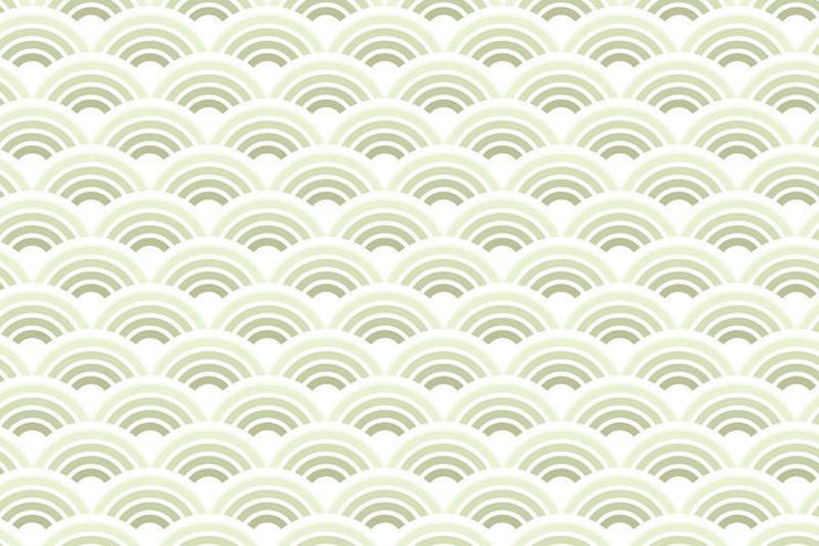 Lime waves pattern Wall Mural-Patterns-Eazywallz