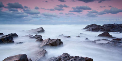 Misty Seascape Wall Mural-Landscapes & Nature,Panoramic-Eazywallz