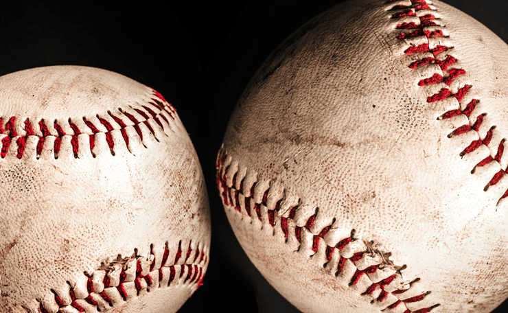 Old Baseball Closeup Wall Mural-Sports-Eazywallz