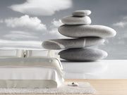 Pile of five stones Wall Mural-Zen-Eazywallz