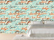 Romantic pattern Wall Mural-Patterns,Words,Featured Category of the Month-Eazywallz