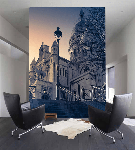 Sacred Heart in Paris Wall Mural-Buildings & Landmarks-Eazywallz