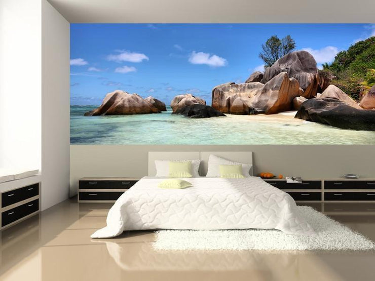 Seychelles Nature Wall Mural-Tropical & Beach,Panoramic-Eazywallz