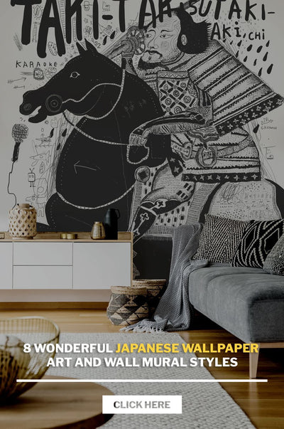 8 Wonderful Japanese Wallpaper Art and Wall Mural styles