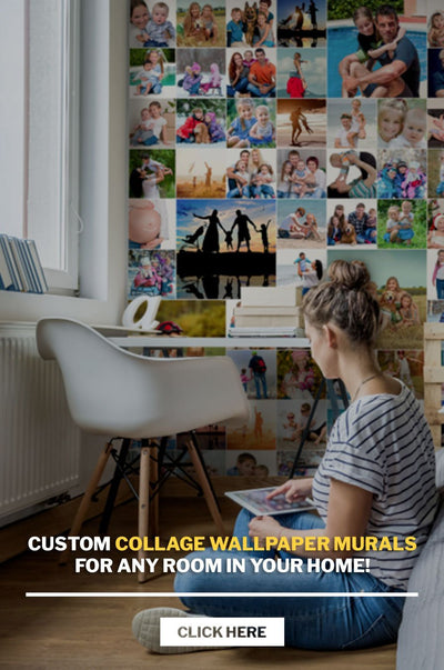 Custom Collage Wallpaper Murals for any room in your home!