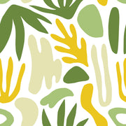 Yellow and Green Shapes of Nature Wallpaper