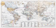 1908 Map of the World Wall Mural-Maps-Eazywallz