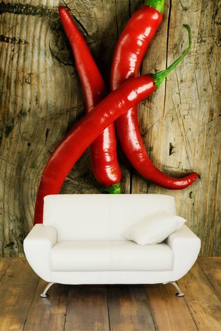 3 Red Hot Chili Peppers Wall Mural-Food & Drink-Eazywallz