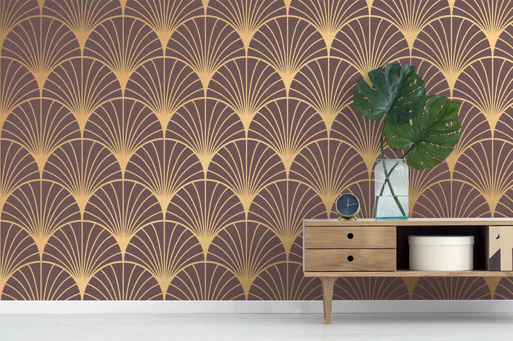 Rose Gold Shell Wallpaper Mural