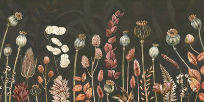 Autumn Flowers Wallpaper Mural