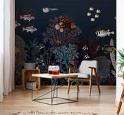 Blue Roaring Reef Wall Mural