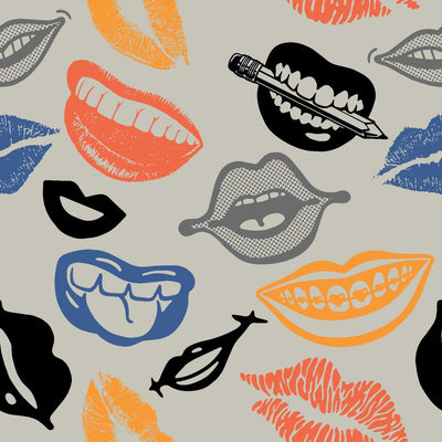 Color Lips Pop Art Wallpaper