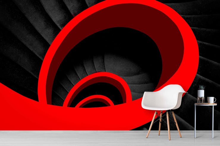 Photo Wallpaper Red Spiral