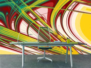 Abstract Curves Mural-Abstract-Eazywallz