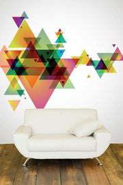Abstract Geometry Mural-Abstract,Modern Graphics-Eazywallz