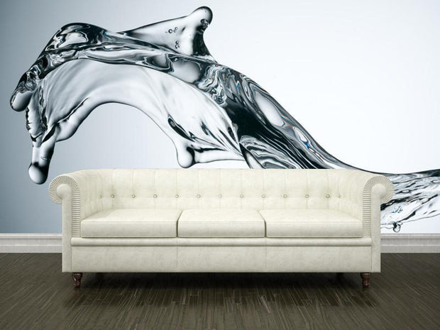 Abstract splash of water Wall Mural-Abstract,Food & Drink-Eazywallz
