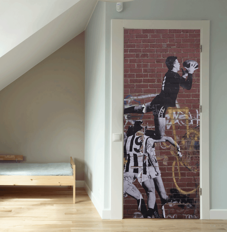 Aussie Rules Paste up Door Mural-Urban-Eazywallz