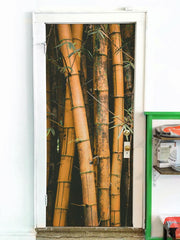 Bamboo Stalks Door Mural-Landscapes & Nature-Eazywallz