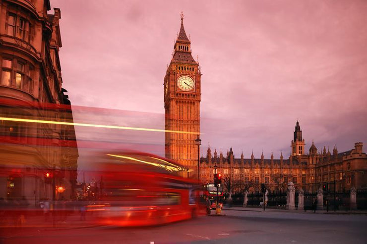 Big Ben at sunset, England Wall Mural-Buildings & Landmarks-Eazywallz