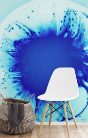Blue Abstract Mural-Abstract,Modern Graphics,Featured Category of the Month-Eazywallz