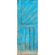 Blue Cabin Door Mural-door-Eazywallz