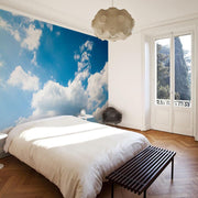 Blue Sky And Clouds Wall Mural-Landscapes & Nature-Eazywallz