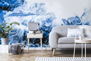 Blue Wave Abstract Acrylic Mural