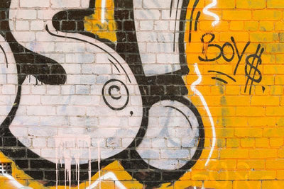 Boys Graffiti Brick Wall Mural-Abstract,Zen,Textures,Words,Best Rated Murals,Featured Category of the Month-Eazywallz