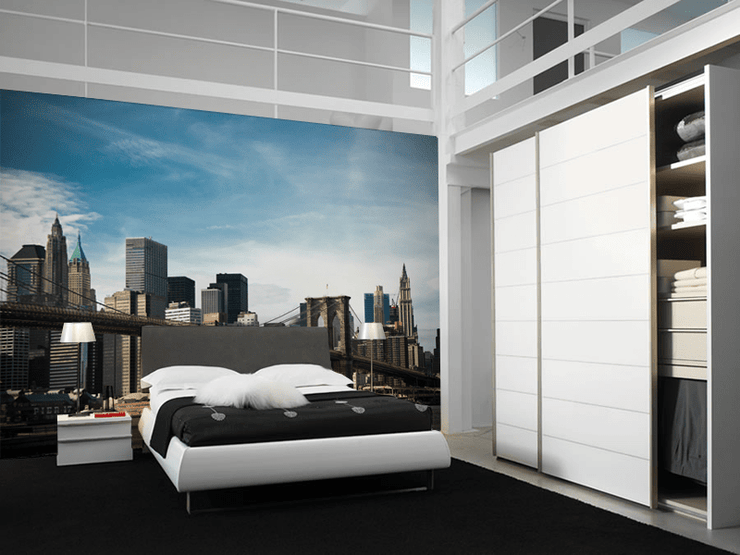 Brooklyn Bridge over the East River Wall Mural-Urban-Eazywallz