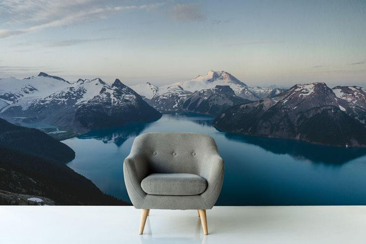 Canadian Mountain Views Wallpaper Mural-Landscapes & Nature-Eazywallz