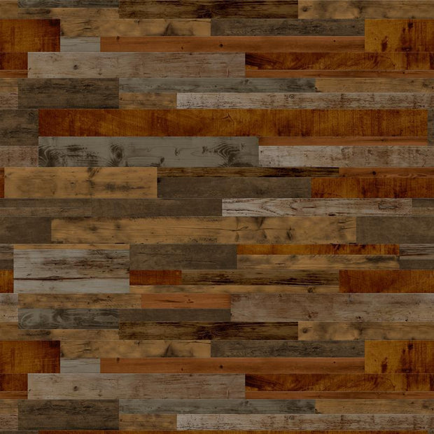 Cherry Dark Reclaimed Wood Removable Wallpaper-wallpaper-Eazywallz