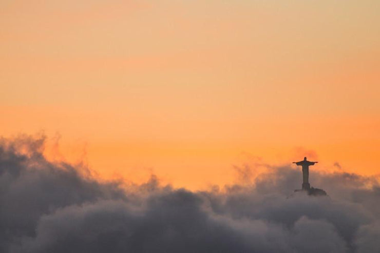 Christ Redeemer at Corcovado, Brazil Wall Mural-Buildings & Landmarks-Eazywallz