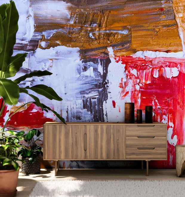 Colourful Abstract Canvas Painting Mural-Urban-Eazywallz