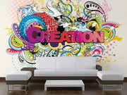 Creation Wall Mural-Arts,Modern Graphics,Words-Eazywallz