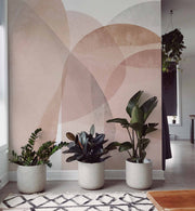 Curved Rose Wall Mural