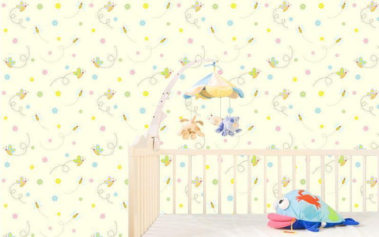 Cute little bees wall Mural Wall Mural-Kids' Stuff-Eazywallz