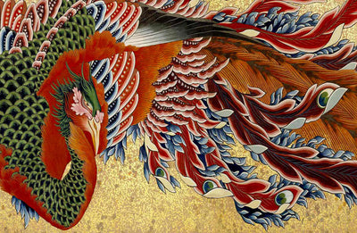 Décor panoramique Wall Mural Design Fuji Feather I artwallzparis.com