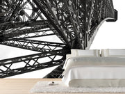 Eiffel Tower detail, France Wall Mural-Black & White,Buildings & Landmarks-Eazywallz