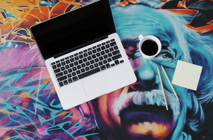 Einstein Graffiti Table Skin-Urban-Eazywallz