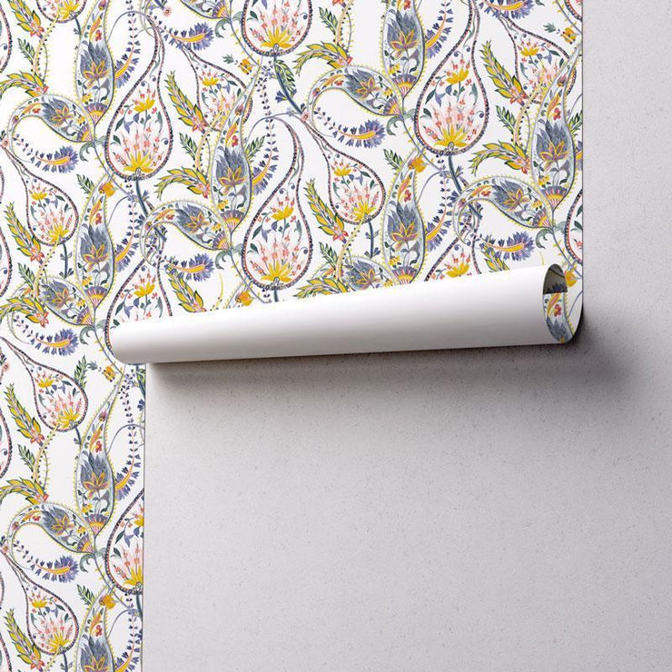 Elegant Paisley Removable Wallpaper-wallpaper-Eazywallz