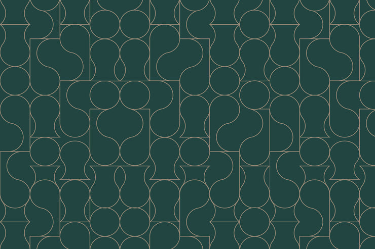 Emerald Crystal Wallpaper Mural